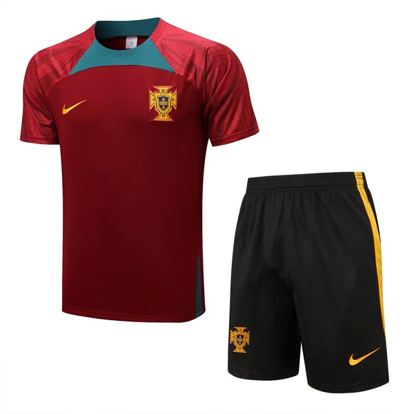 Trainingsshirt Portugal Komplett-Set 2022-23 Rote